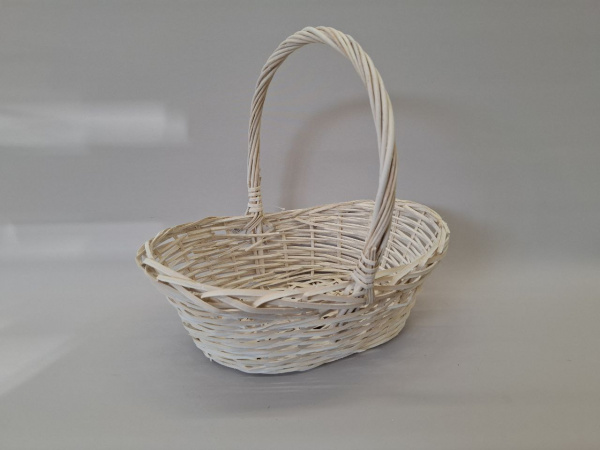 Корзина плетеная (ива), 45x30x14/18xH38см, белый LYM-315904/JB18-2026-М