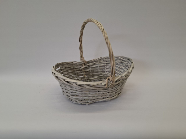 Корзина плетеная (ива), 37x25x12/15xH32см, серый JB18-2026G-S