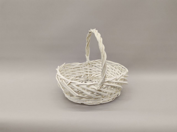 Корзина плетеная (ива), 35x28x13xH30см, белый ZX25-038S/3-W-M