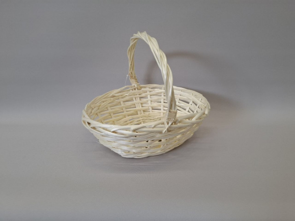 Корзина плетеная (ива), 33x25x12xH28см, отбеленный JB23-3487-S