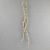 Украшение подвесное с глиттером (пластик), 48см, шампань